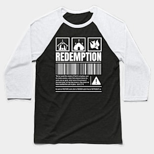 Redemption Through Jesus Christ Church Baseball T-Shirt